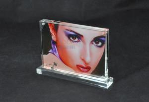 Buy cheap Luxury Acrylic Customized Picture Frames Magnetic Photo Frame Square Block product