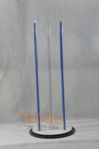 Buy cheap 3 Blue Acrylic Cylinder Clear Retail POS Displays With Original Design product