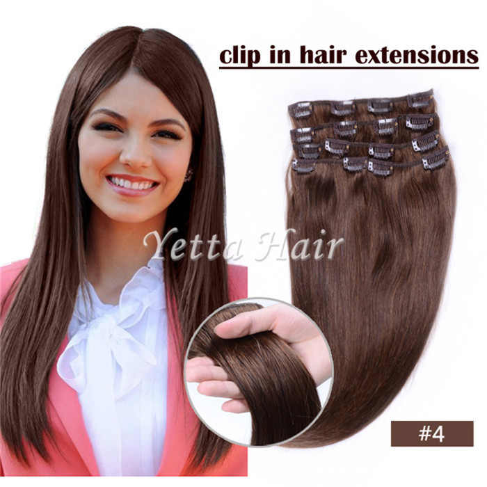 Buy cheap Brazilian pre bonded remy human hair extensions / Clipped in Hair Extensions product
