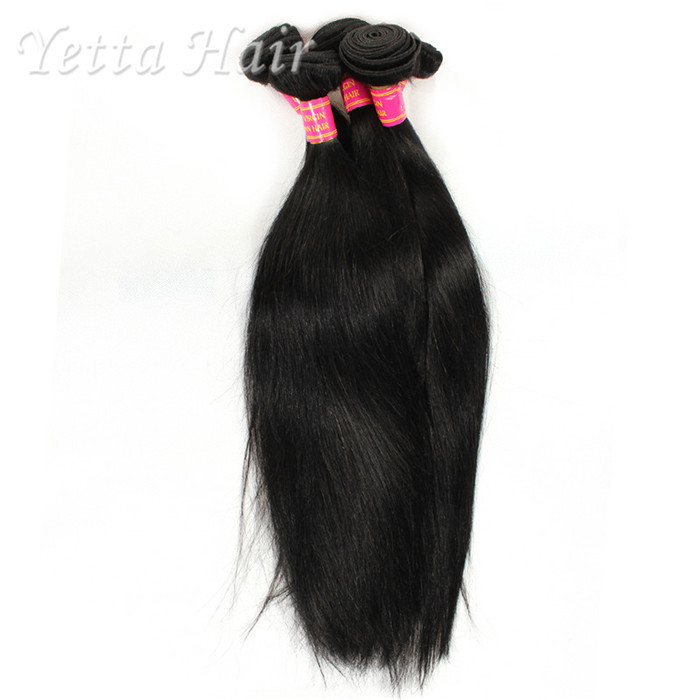 Buy cheap Soft Black 6A Virgin Brazilian Hair Straight Can Be Dyed any Color and Ironed product