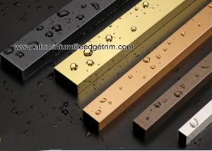 Buy cheap Mirror Black / Rose Gold Stainless Steel Inlay Groove U Patti / U Profiles product