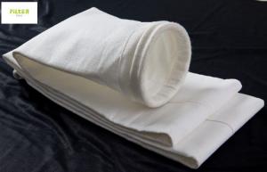 Buy cheap 550GSM Polyester Filter Bag PTFE Membrane For Cement Power Steel Plant product