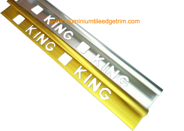 Buy cheap Quadrant Wall Tile Metal Trim Aluminium Edging Strip With King Punching Holes product