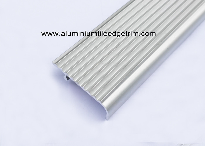 Buy cheap Extruded Grooved Aluminum Stair Nosing With Anti - Slip Protection product