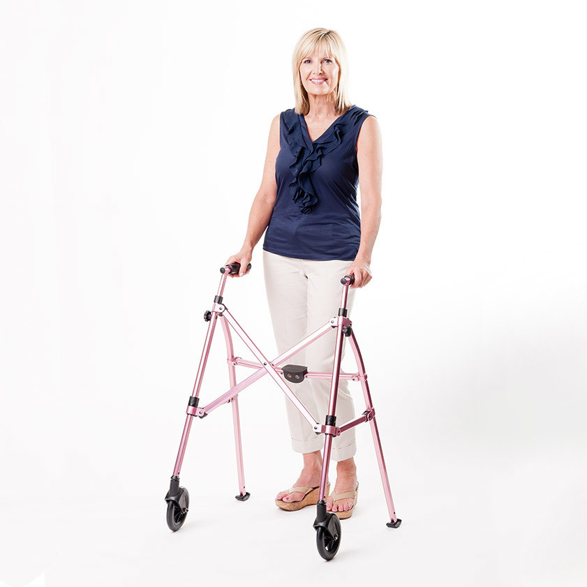 Buy cheap Space Saver Medical Folding Walker For Adult Travel Walking Aids 400lbs product