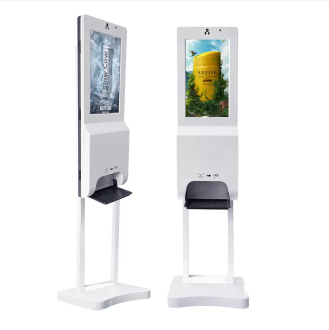 Buy cheap 21.5 Inch Self Service Information Kiosk 16:9 Infrared Fever Detector 250 CD/M2 product