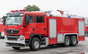 Buy cheap Sinotruk HOWO 12000L Industrial Fire Engine with 6 Firefighters product
