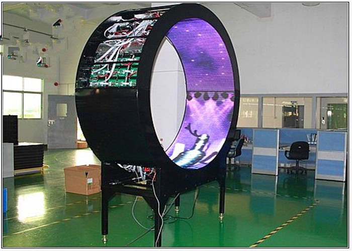 Buy cheap Wall Mount Outdoor RGB / S-Video Flexible LED Screen Curved LED Display P6 mm product