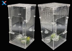 Buy cheap Transparent Acrylic Modern Furniture Pet Breeding Box Plexiglass Reptile Cages product