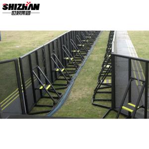 Buy cheap Event Pedestrian Temporary Crowd Control Barriers Steel Portable Folding Safety product