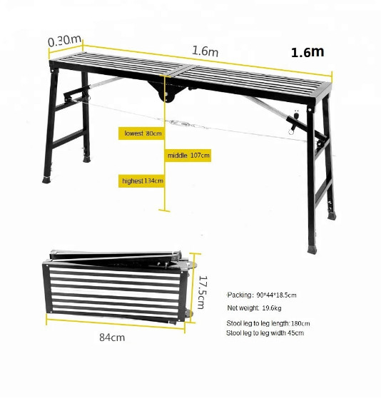 Buy cheap Multipurpose Folding Aluminum Platform Compact Ladder Stools Structure product