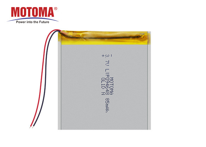 Buy cheap Lightweight 85mah GPS Tracker Battery , 0.9mm Ultra Thin Lipo Battery product