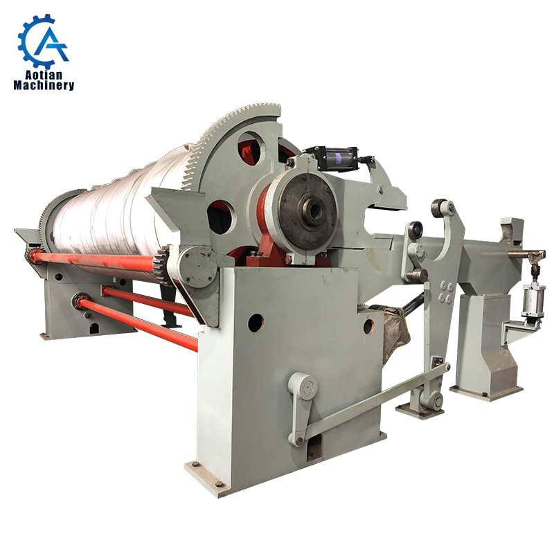 Buy cheap Paper Mill High Speed Horizontal Pneumatic Reeling Machine for toilet paper machine product