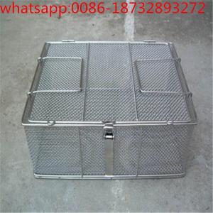 Buy cheap stainless Steel Disinfection/cleaning/sterilization basket/wire mesh baskets crimped type product