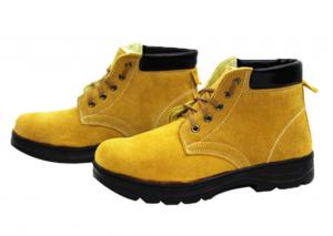 China Electric Welding Shoes Yellow High Temperature Resistant Work Shoes Safety Protection Work Shoes on sale