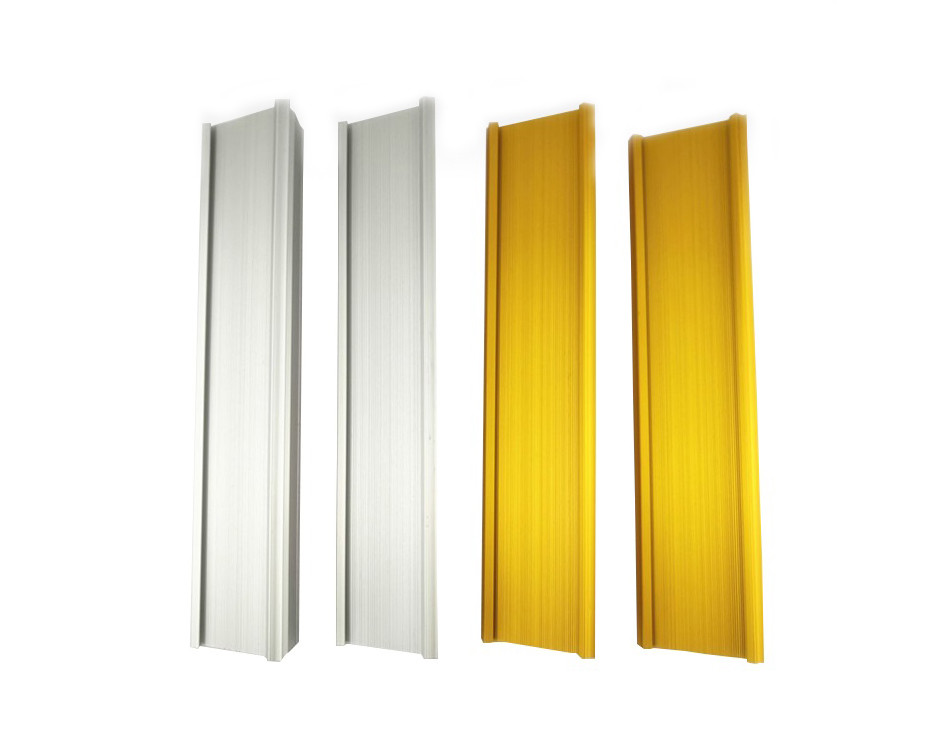 Buy cheap Silver/Gold/Black Anodized Aluminum Wardrobe Sliding Door Profiles / Building Decorations product