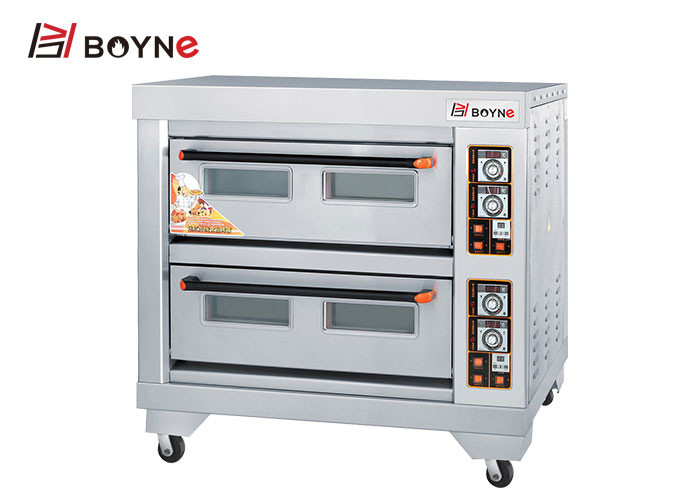 Buy cheap High Temperature Bakery Deck Oven Stainless Steel 2 Deck 4 Trays Bread Oven product