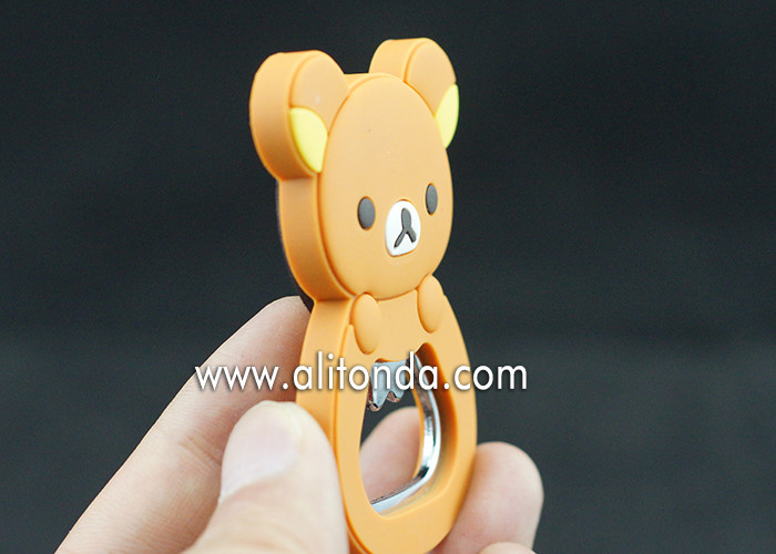 Buy cheap Soft pvc bear shape bottle opener cartoon animal anime figures promotional bottle opener custom product