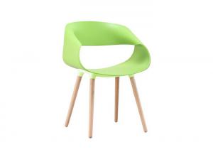 Buy cheap Modern and elegant low-back plastic chair with stackable steel frame product