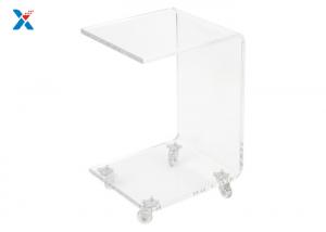Buy cheap Fashion Acrylic Modern Furniture , Acrylic C End Table With Casters / Wheels product