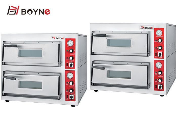 Buy cheap Bakery Shop Stainless Steel Commercial High Temperature Two Deck Pizza Oven product