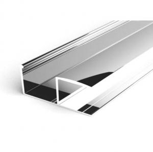 Buy cheap Sliding Door Handles Polished 1.5mm Wardrobe Aluminium Profile product