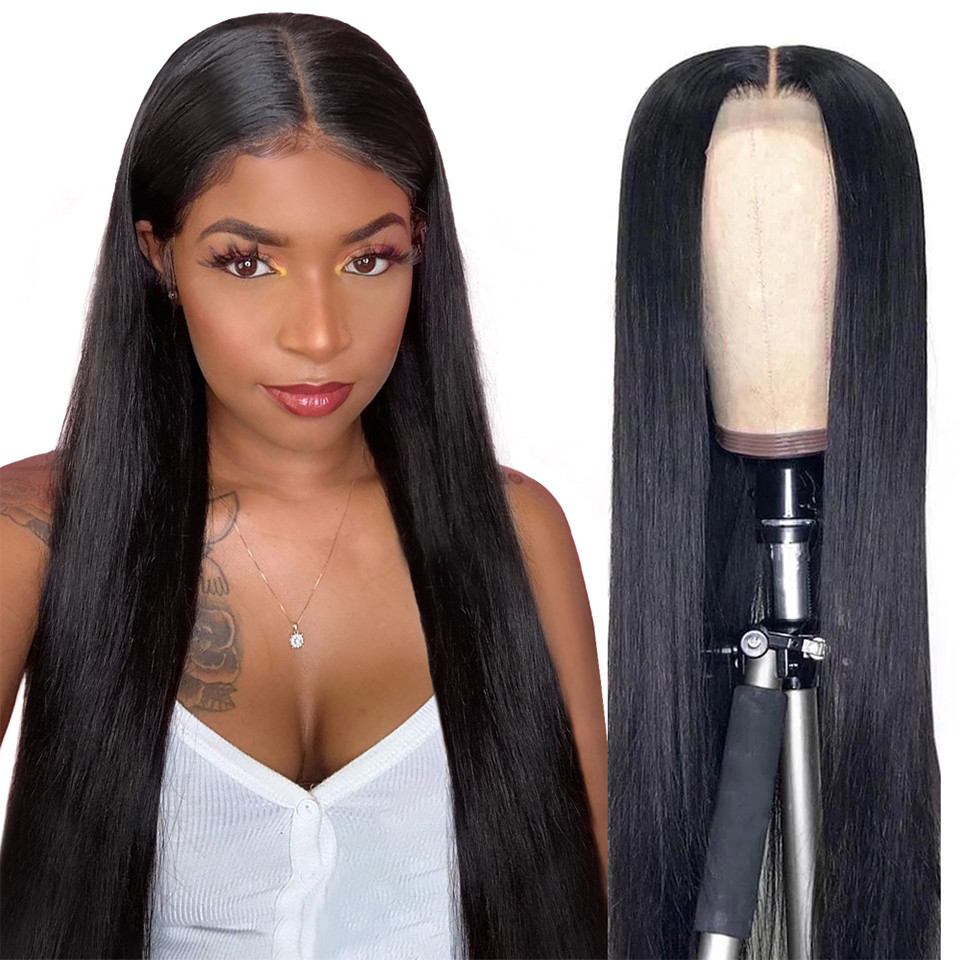 Buy cheap 250% Density 13x6 HD Lace Frontal Wig Bone Straight Human Hair For Black Women product