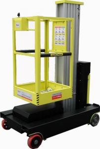 Buy cheap Single Mast Self Propelled Elevating Work Platforms For Indoor Maintenance Service product