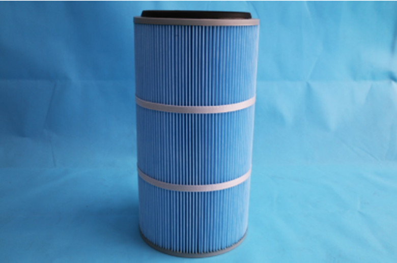 Buy cheap Fire Resistance Polyester Dust Filter Cartridge Smooth Filter Media Surface product