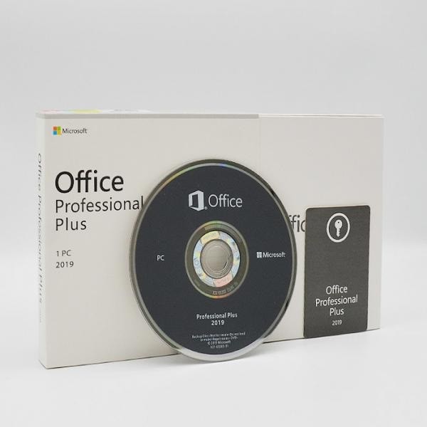 4.7GB DVD Media Microsoft Office 2019 Professional Plus DVD Retail Box for sale