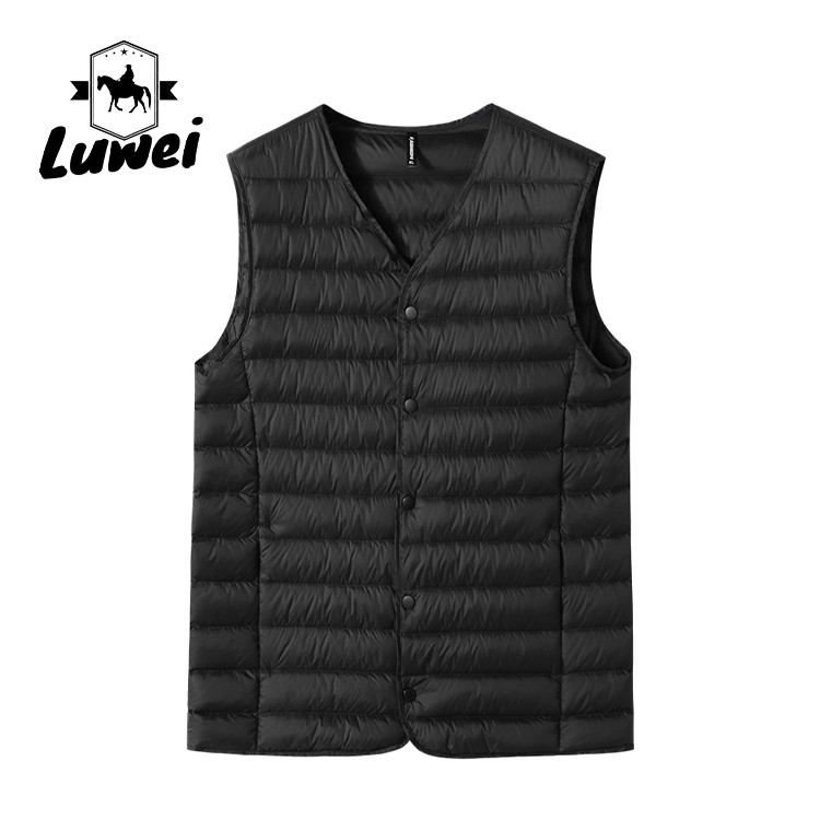 Buy cheap V Neck Bubble Vest Jacket Polyester Lightweight Outdoor Sport Waistcoat product