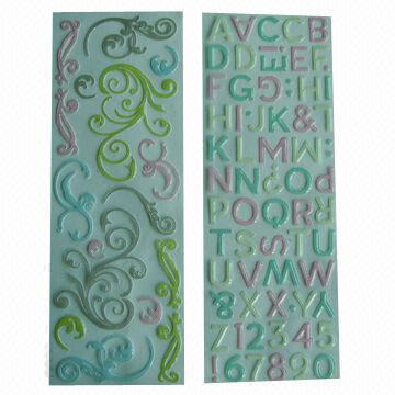 Buy cheap Puffy/foam stickers, eco-friendly, used for decoration, promotional/advertisemen from wholesalers