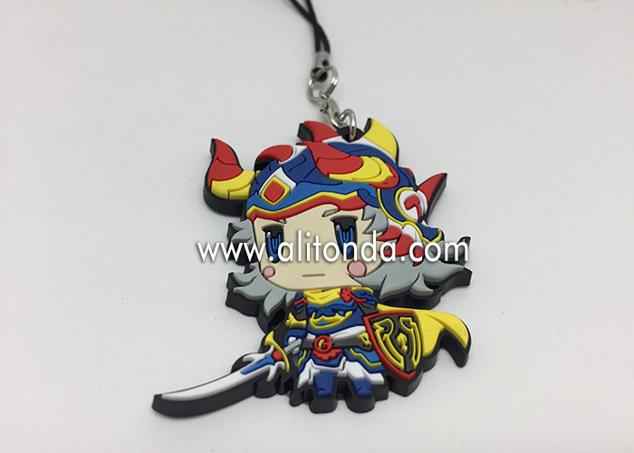 Buy cheap Anime rubber pendants custom cartoon figures phone pendants supply for promotional gifts product