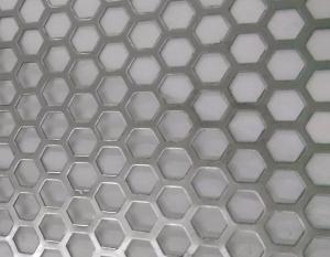 Buy cheap Hexagonal Hole Perforated Metal Perforated Aluminum Sheet 2mm thick 3003 5005 5052 6061 3004 product