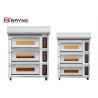 Buy cheap Touch Screen Gas Bread Baking Oven 3 Deck 9 Trays Digital Control Stainless from wholesalers