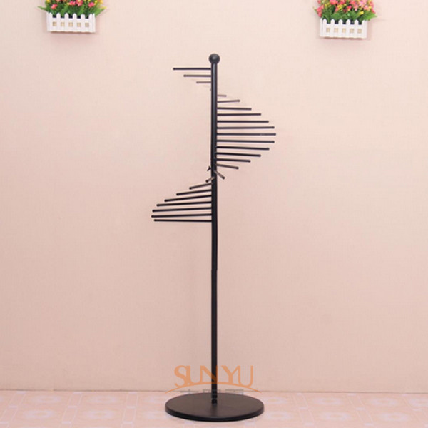 Buy cheap 6 Inch Floor Metal Display Stands Spiral Shape For Towel Hanging product