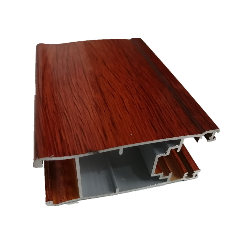 Buy cheap 6063 Customized Wood Finish Extruded Aluminium Window Profile / Aluminum Door Sections For Building product