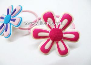 Buy cheap Free sample fabric sunflower shape hair ring hairpin for girls product