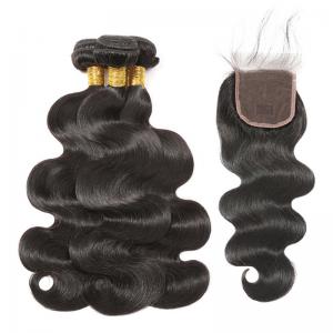 Buy cheap Natural Black 100% Brazilian Virgin Hair / Brazilian Human Hair Bundles product