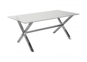 Buy cheap 70KGS 150x90cm Modern Glass Table For Restaurant product