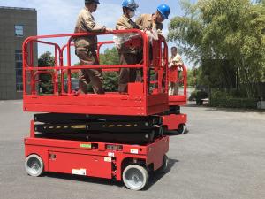 Buy cheap 10m Height 450kg Hydraulic Scissor Lift Platform For Construction product