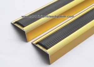 Buy cheap NLP20 Matt Gold Aluminum Anti Slip Stair Nose Brace With 41mm x 20mm x 2.7m product