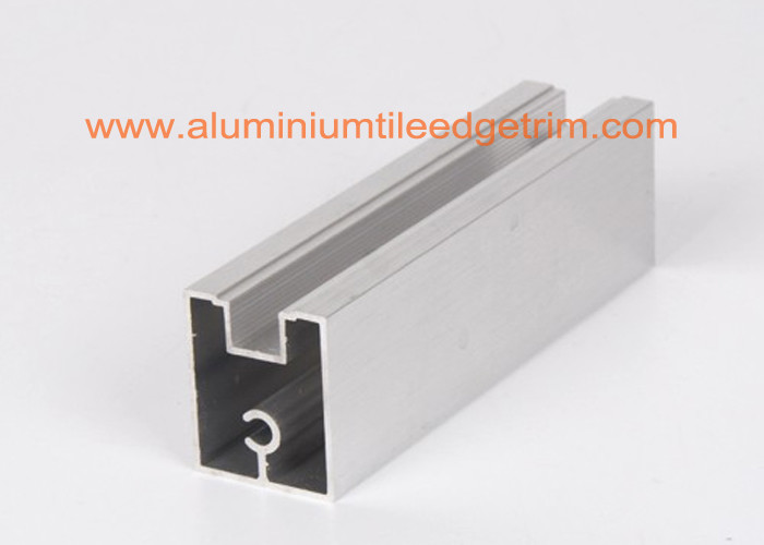 Buy cheap Brushed Aluminum Extrusion Profiles , Extruded Aluminium Sections For Wardrobe Doors product