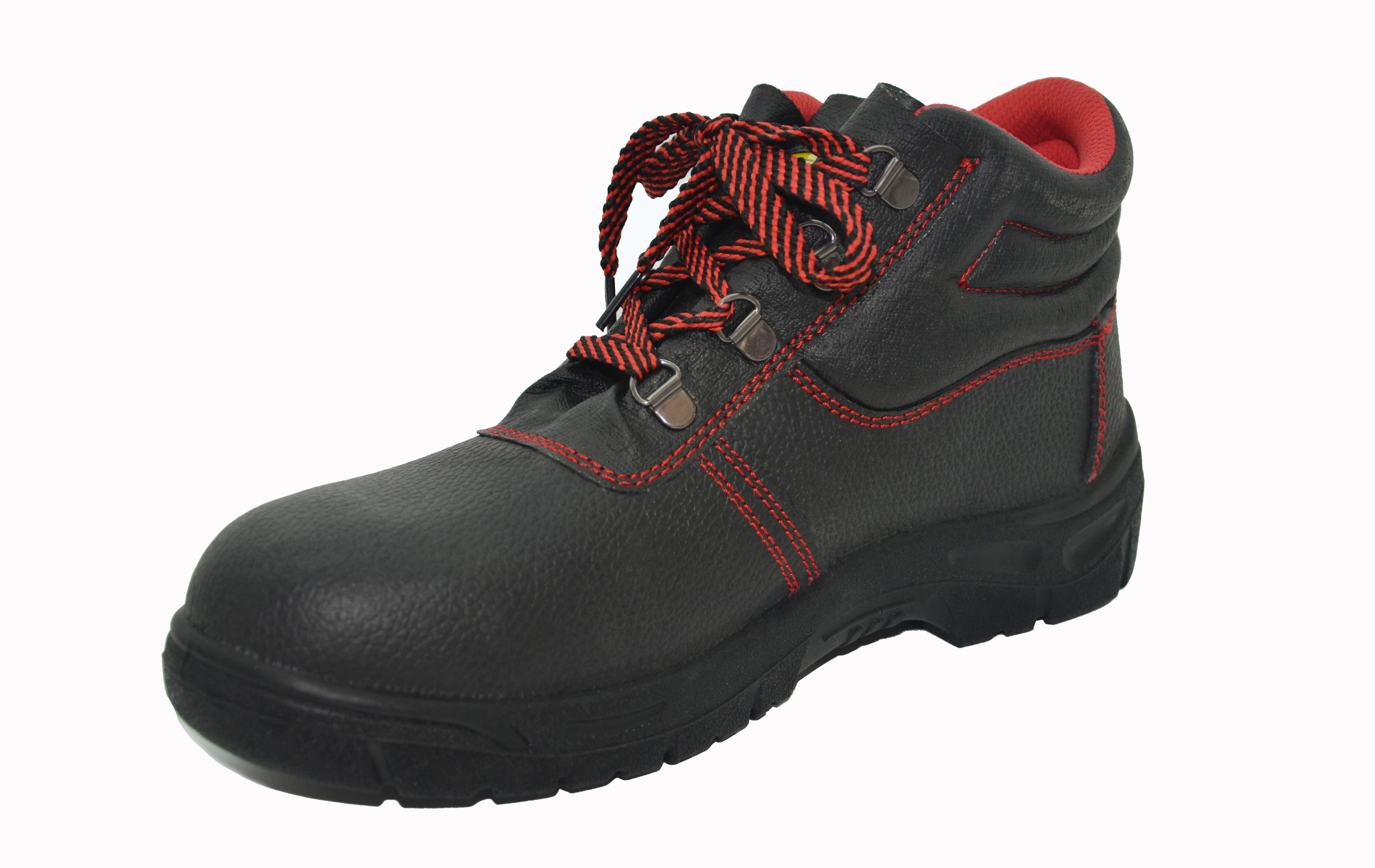 Construction Site Comfortable Safety Shoes Genuine Buffalo Leather Upper