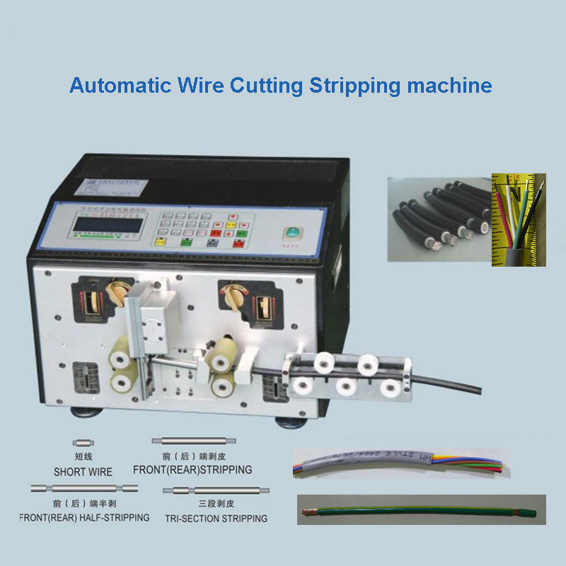 Multi - Core Cable Cutting Stripping Machine  Wire Cut Strip Crimp Machine