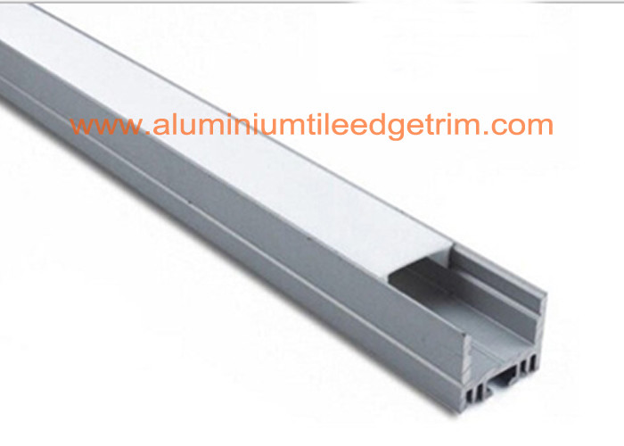 Buy cheap White Silver Aluminum Square Tubing , Extruded Aluminum Led Profile Housing product