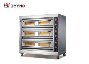 Buy cheap High Temperature 304 Industrial Baking Oven 3 Deck 9 Trays product
