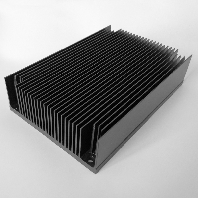 Buy cheap Black Anodized Aluminium Water Cooling Heatsink Profiles High Strength product