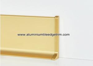 Buy cheap 6cm / 8cm / 10cm Matt Gold Metal / Aluminum Skirting Board Profile As Wall Foot Brace product