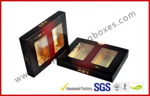 Buy cheap Matt Varnish Foil Paper Cigar Gift Box With Golden / Cigar Gift Sets product